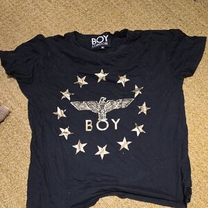 Boy London Black T-Shirt with Star Design